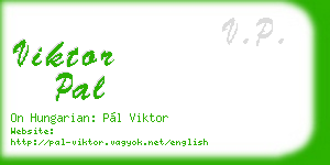 viktor pal business card